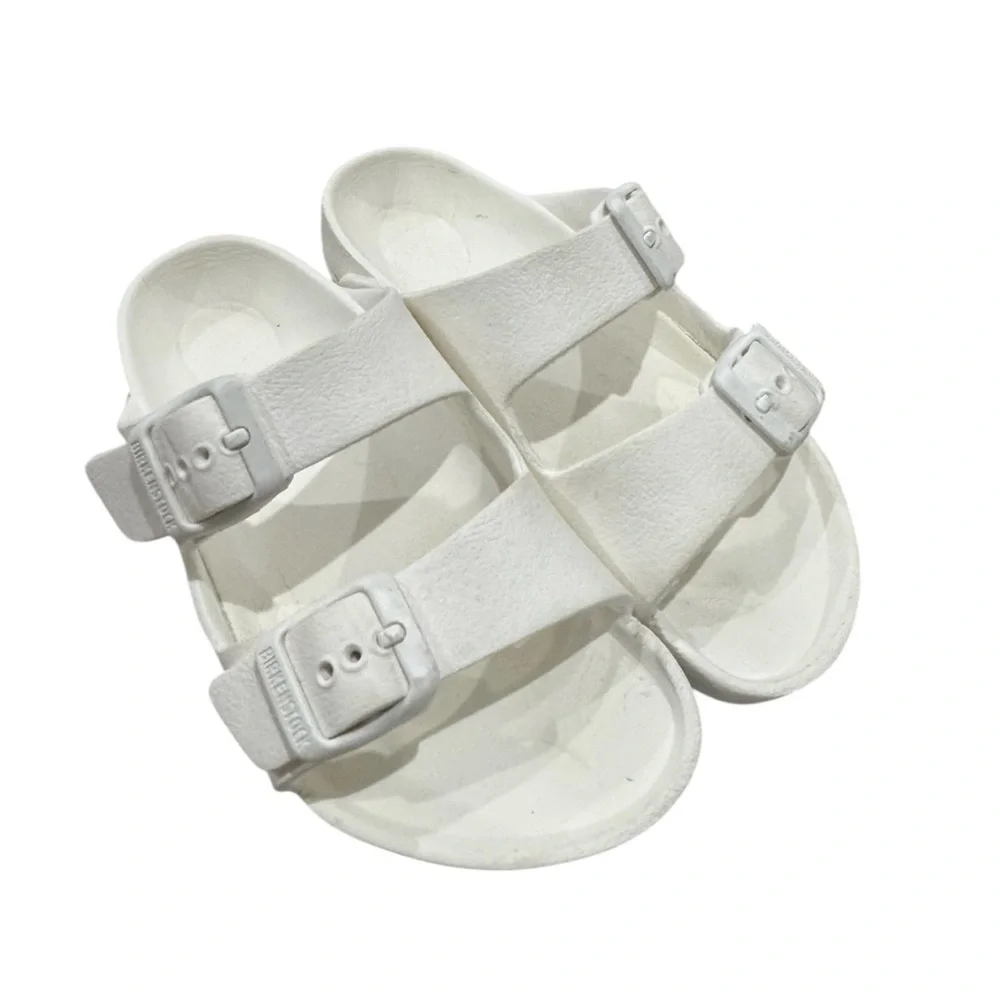 Birkenstock Arizona Classic White Slides Girls Size 28